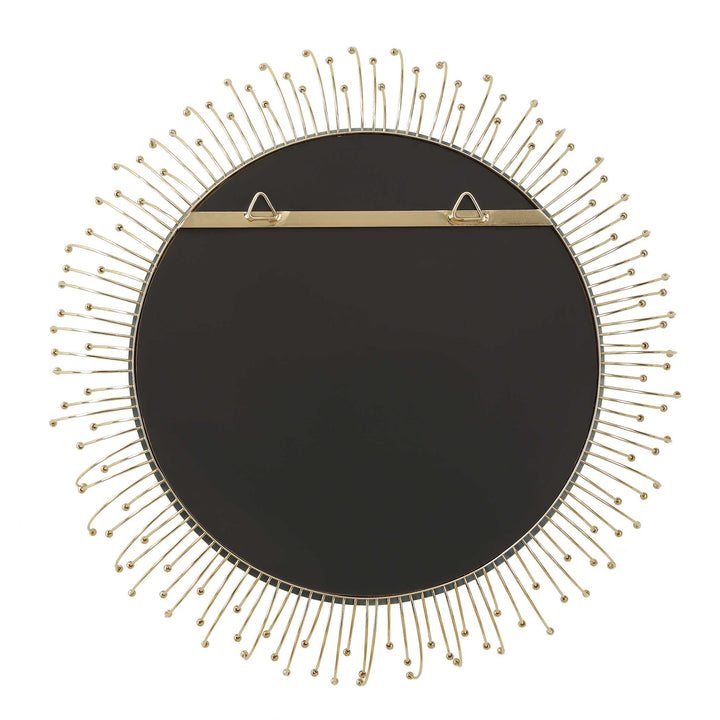 American Home Furniture Uttermost Aga Round Gold Mirror