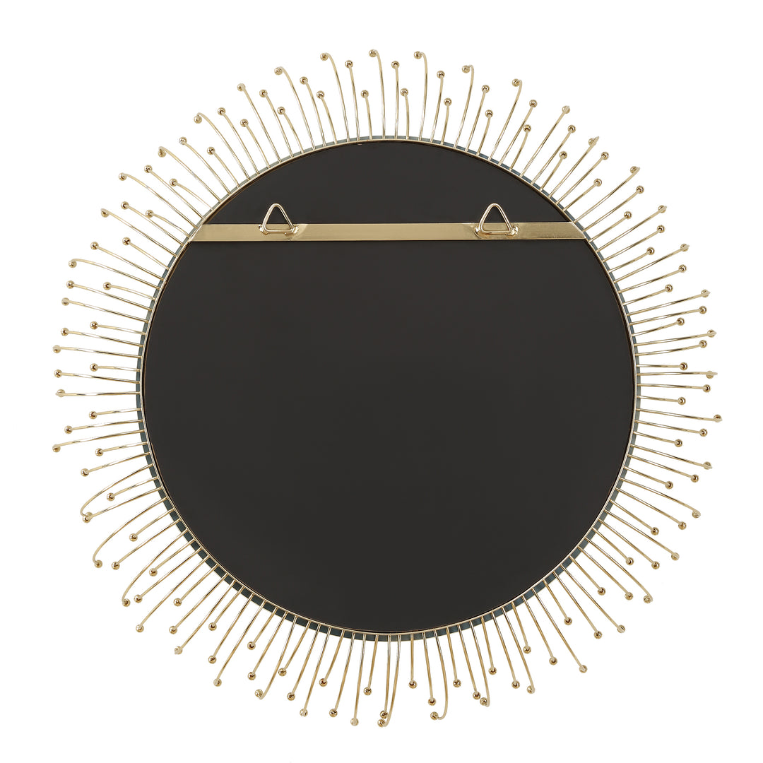 American Home Furniture | Uttermost - Aga Round Gold Mirror