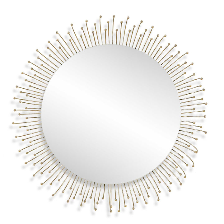 American Home Furniture Uttermost Aga Round Gold Mirror