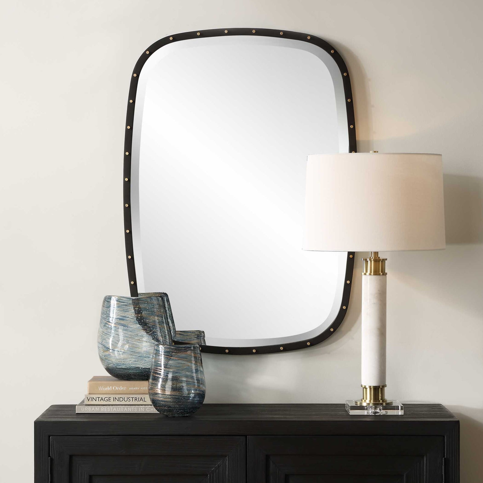 American Home Furniture Uttermost Benedo Industrial Mirror