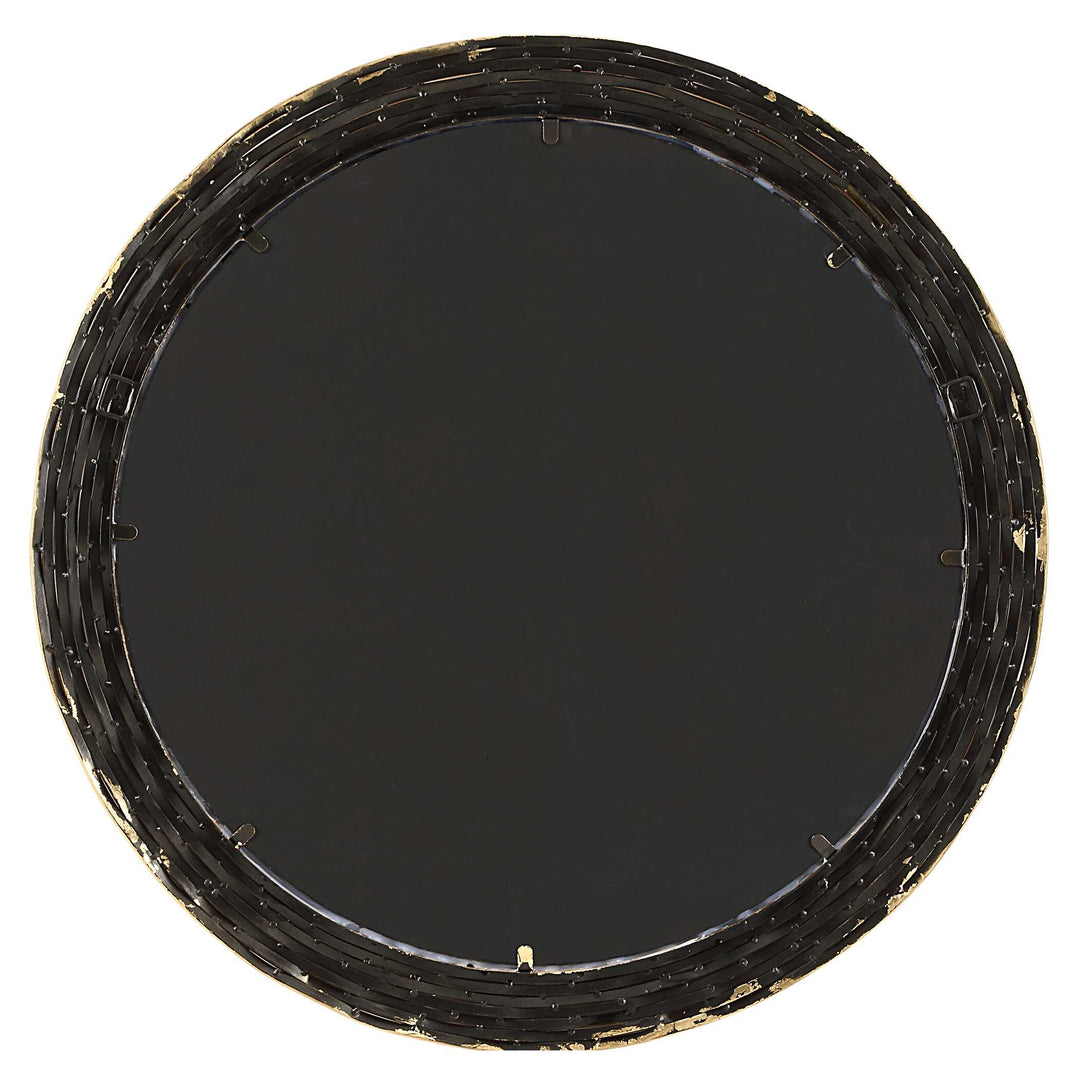 American Home Furniture Uttermost Celeste Gold Round Mirror