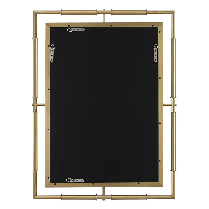 American Home Furniture Uttermost It's All Connected Rectangle Brass Mirror