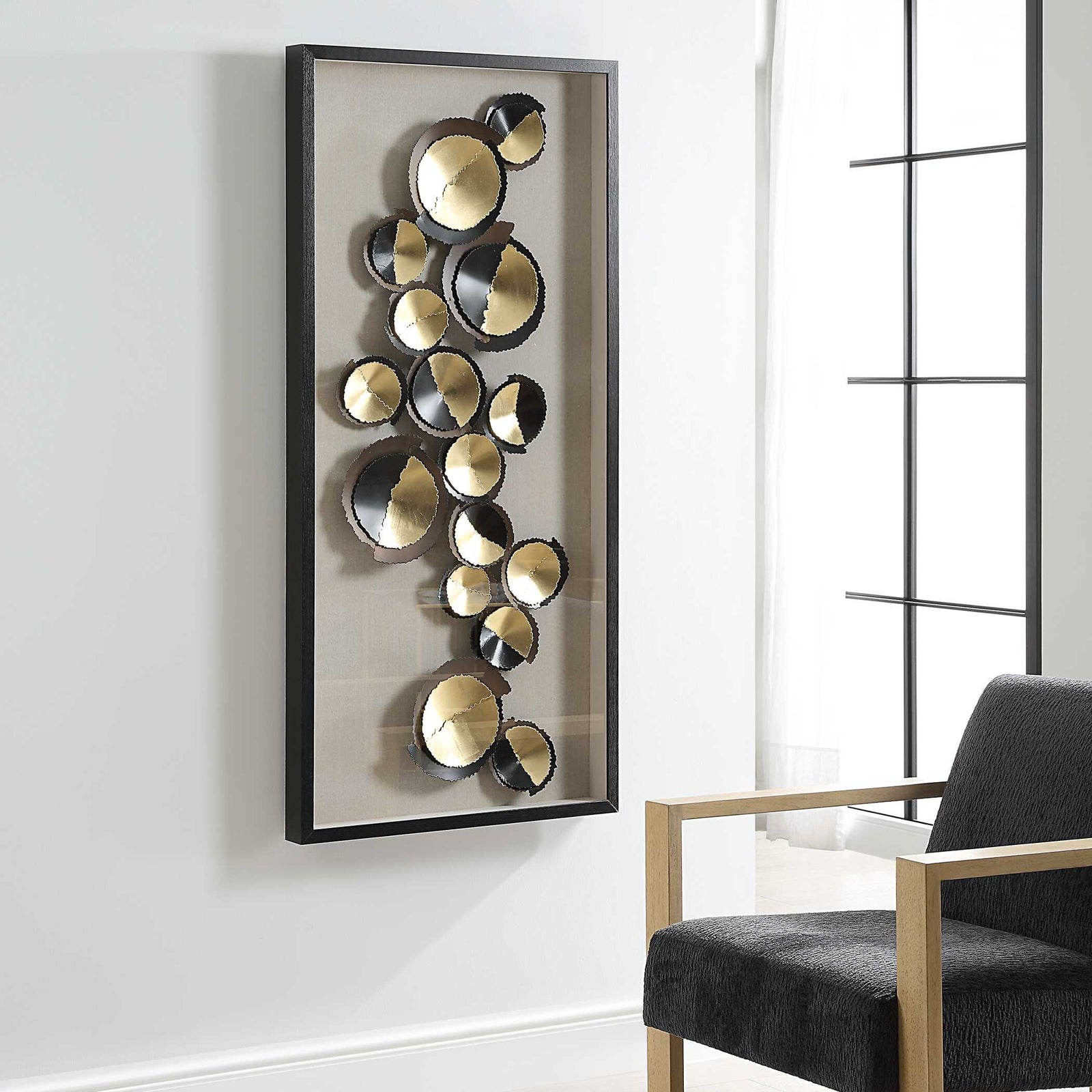 American Home Furniture Uttermost Golden Hour Shadow Box