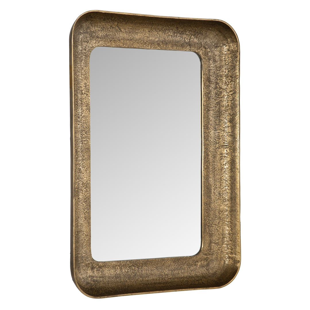 American Home Furniture | Uttermost - Alvaro Antique Brass Mirror