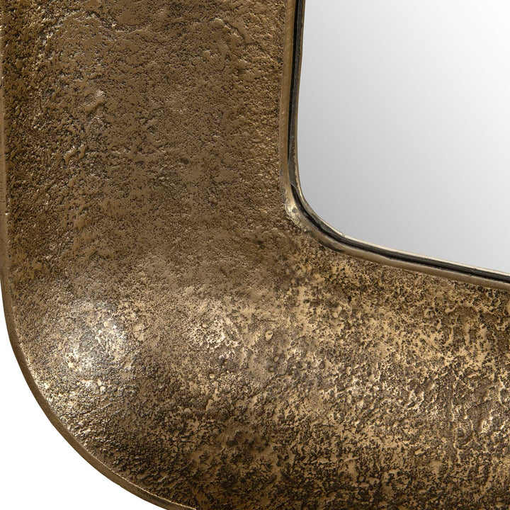 American Home Furniture Uttermost Alvaro Antique Brass Mirror