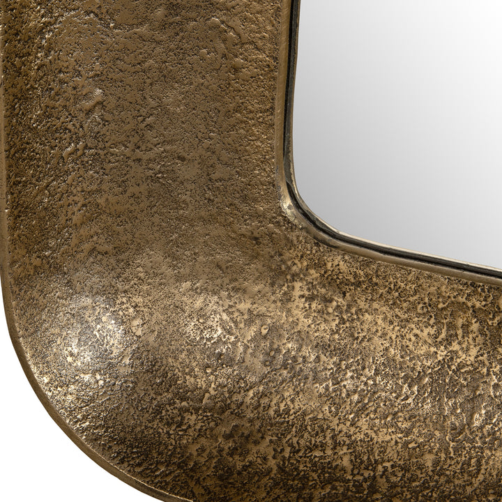 American Home Furniture | Uttermost - Alvaro Antique Brass Mirror