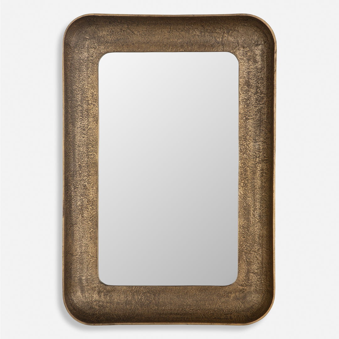 American Home Furniture | Uttermost - Alvaro Antique Brass Mirror