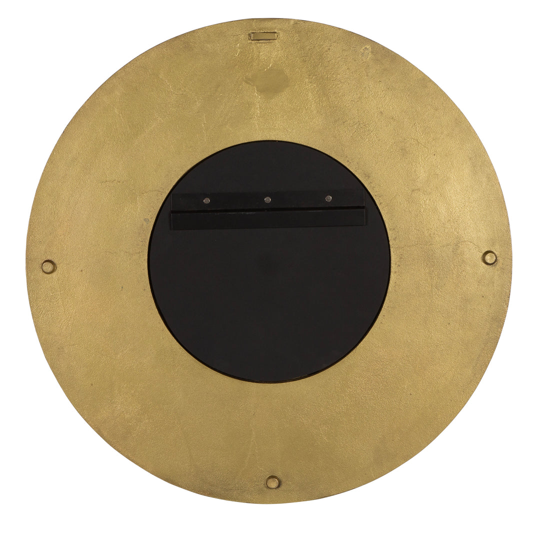 American Home Furniture | Uttermost - Axel Round Brass Mirror