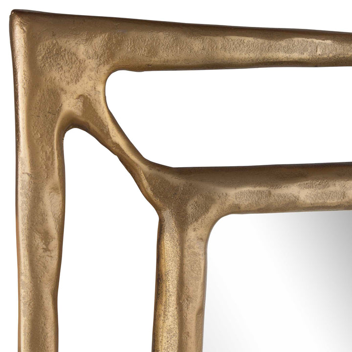 American Home Furniture Uttermost Felix Brass Rectangle Mirror