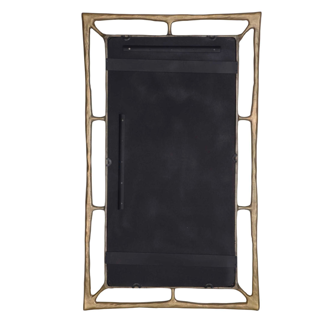 American Home Furniture Uttermost Felix Brass Rectangle Mirror