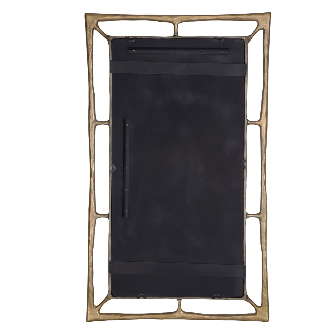 American Home Furniture Uttermost Felix Brass Rectangle Mirror
