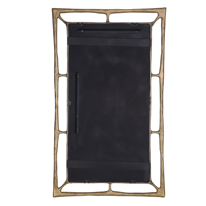 American Home Furniture Uttermost Felix Brass Rectangle Mirror