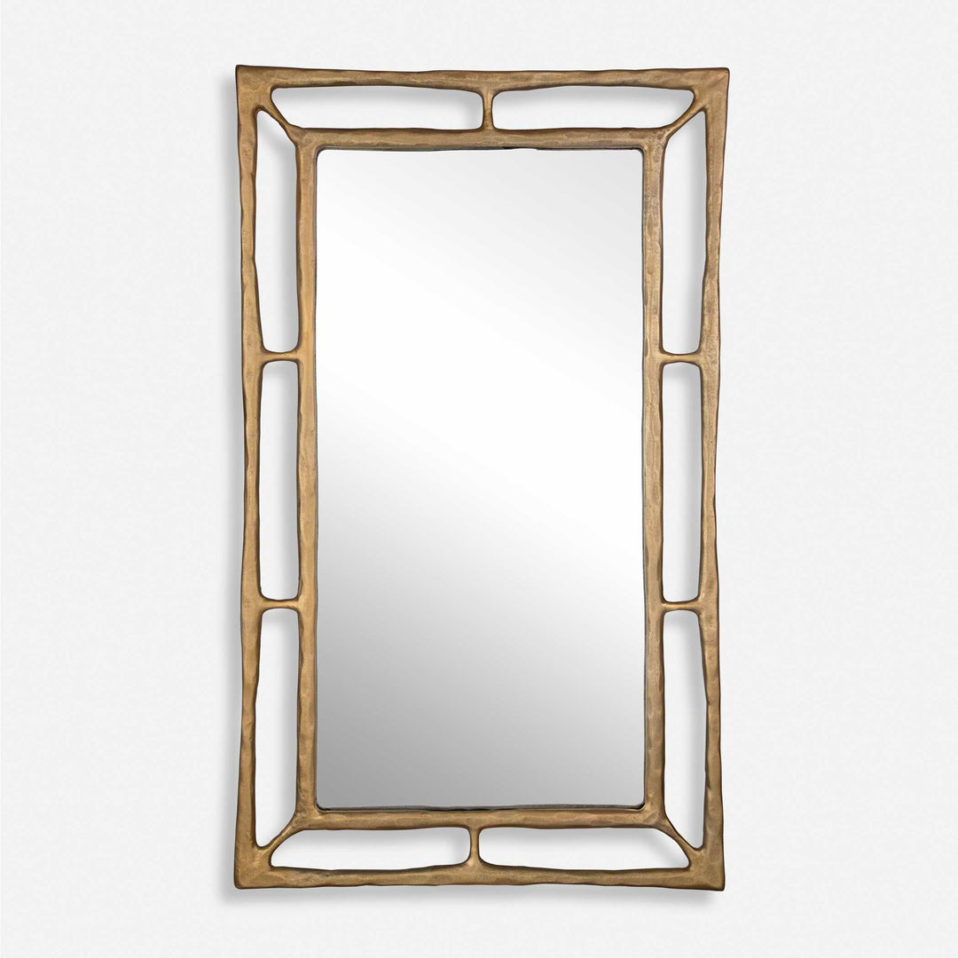 American Home Furniture Uttermost Felix Brass Rectangle Mirror