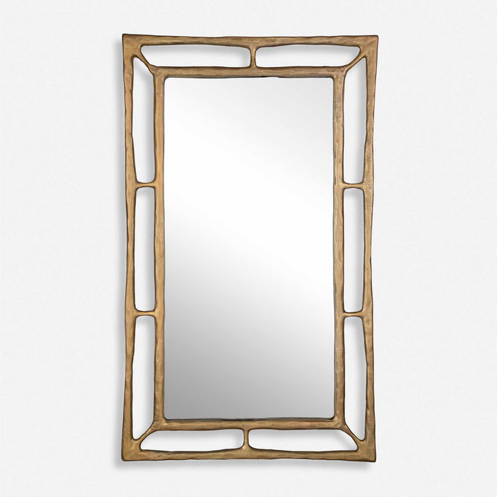 American Home Furniture Uttermost Felix Brass Rectangle Mirror