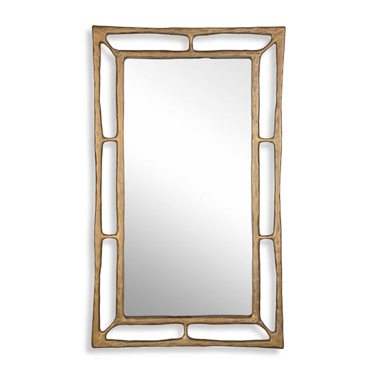 American Home Furniture Uttermost Felix Brass Rectangle Mirror