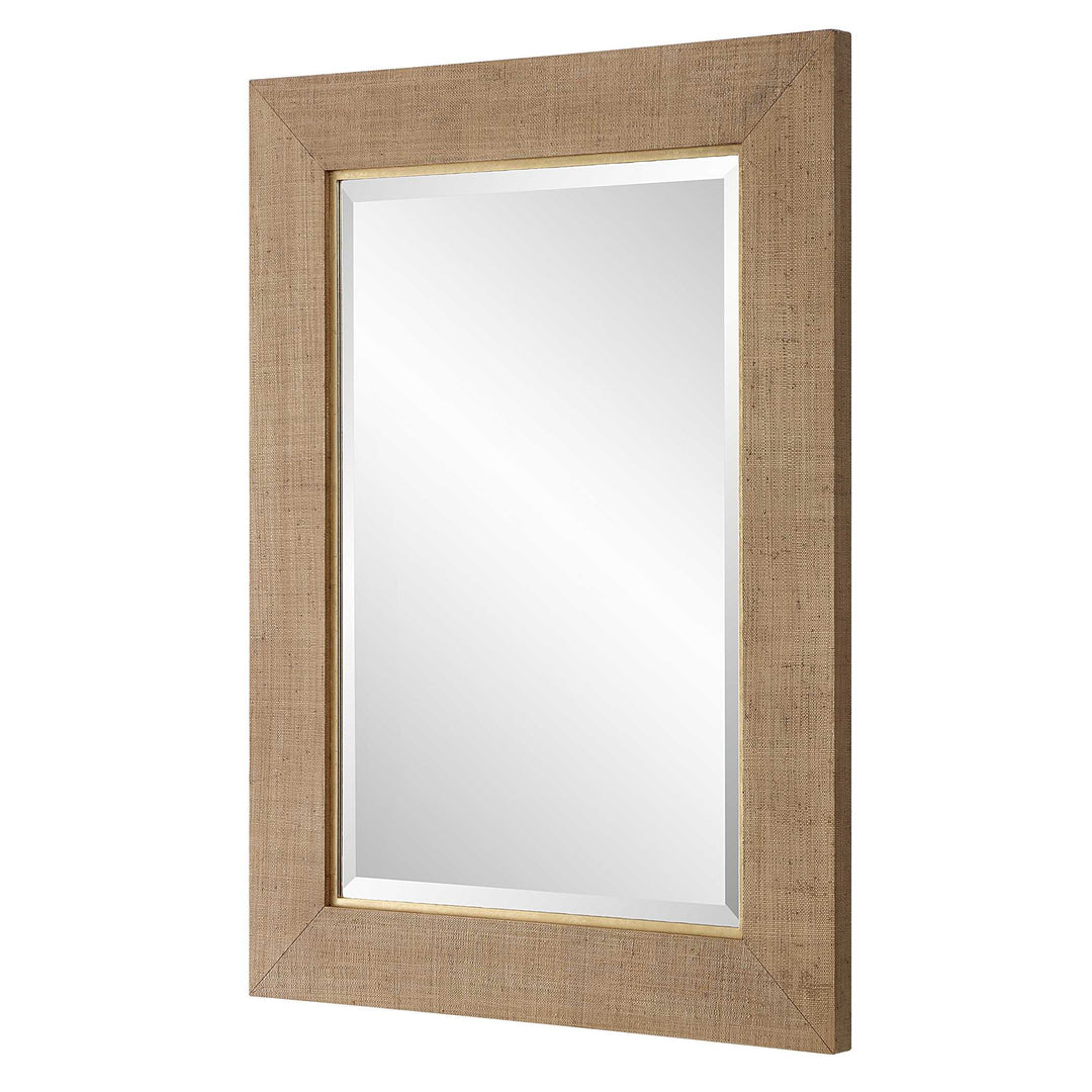 American Home Furniture Uttermost Bungalow Grass Cloth Mirror