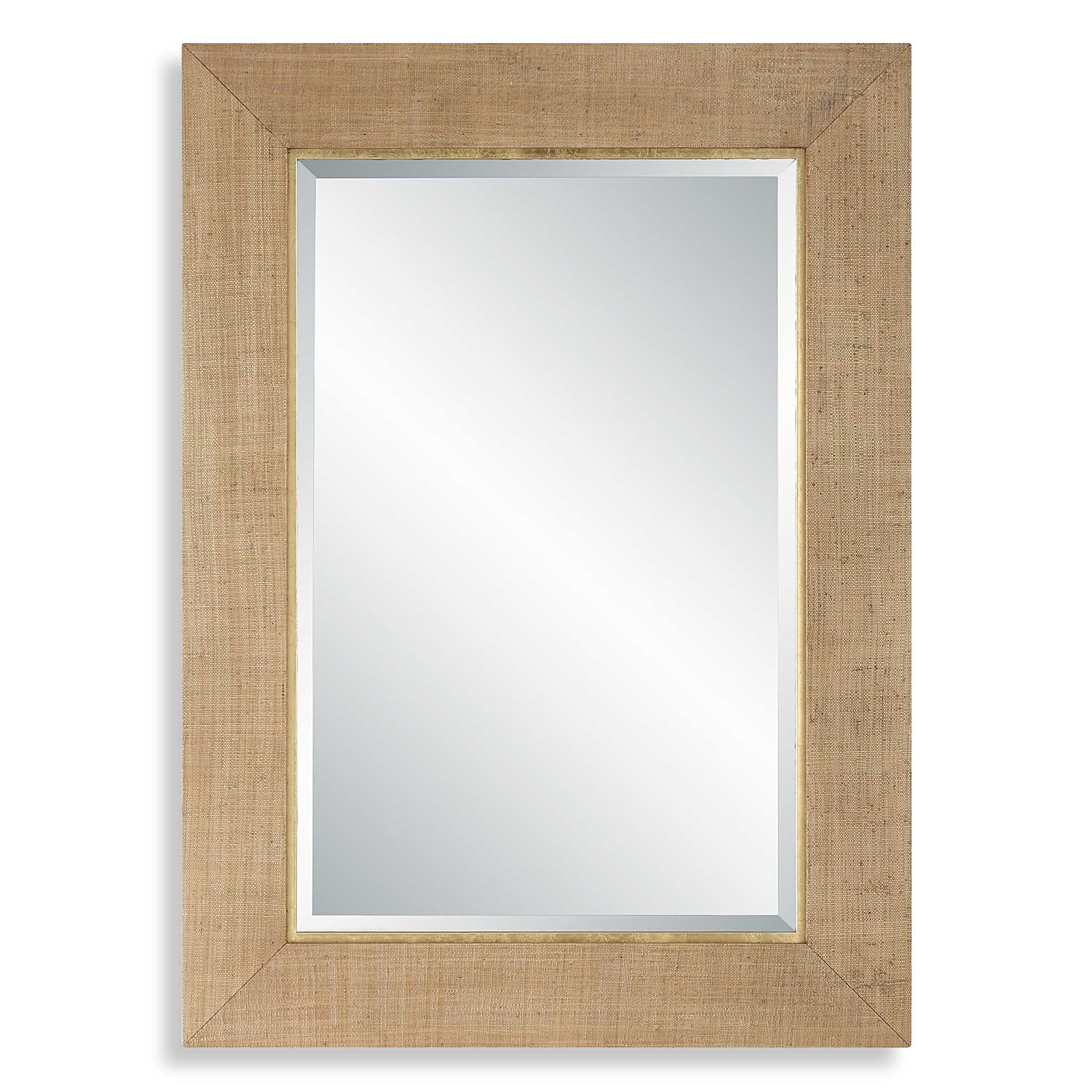 American Home Furniture Uttermost Bungalow Grass Cloth Mirror