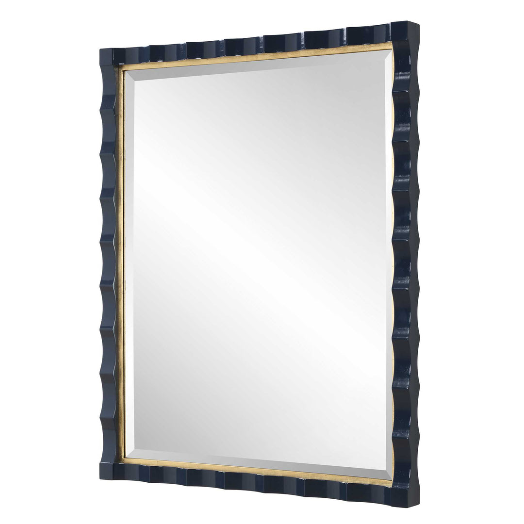 American Home Furniture Uttermost Gulf Navy Blue Mirror