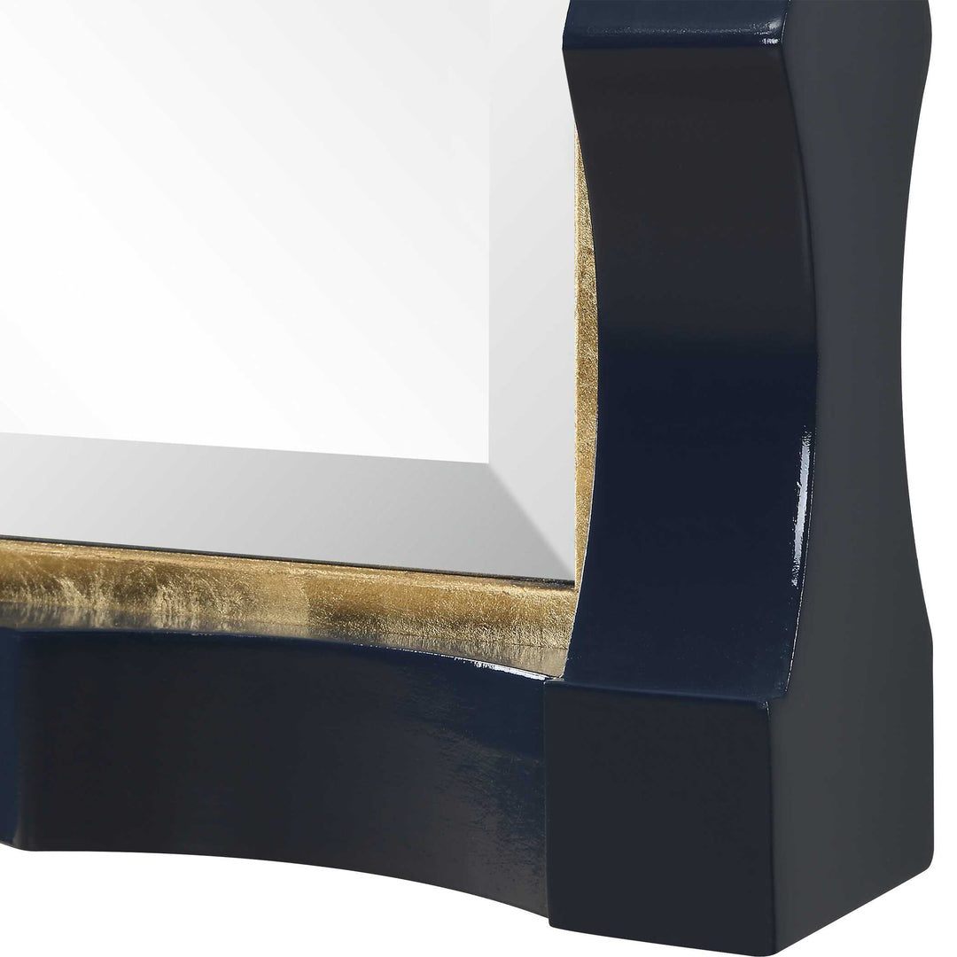 American Home Furniture Uttermost Gulf Navy Blue Mirror