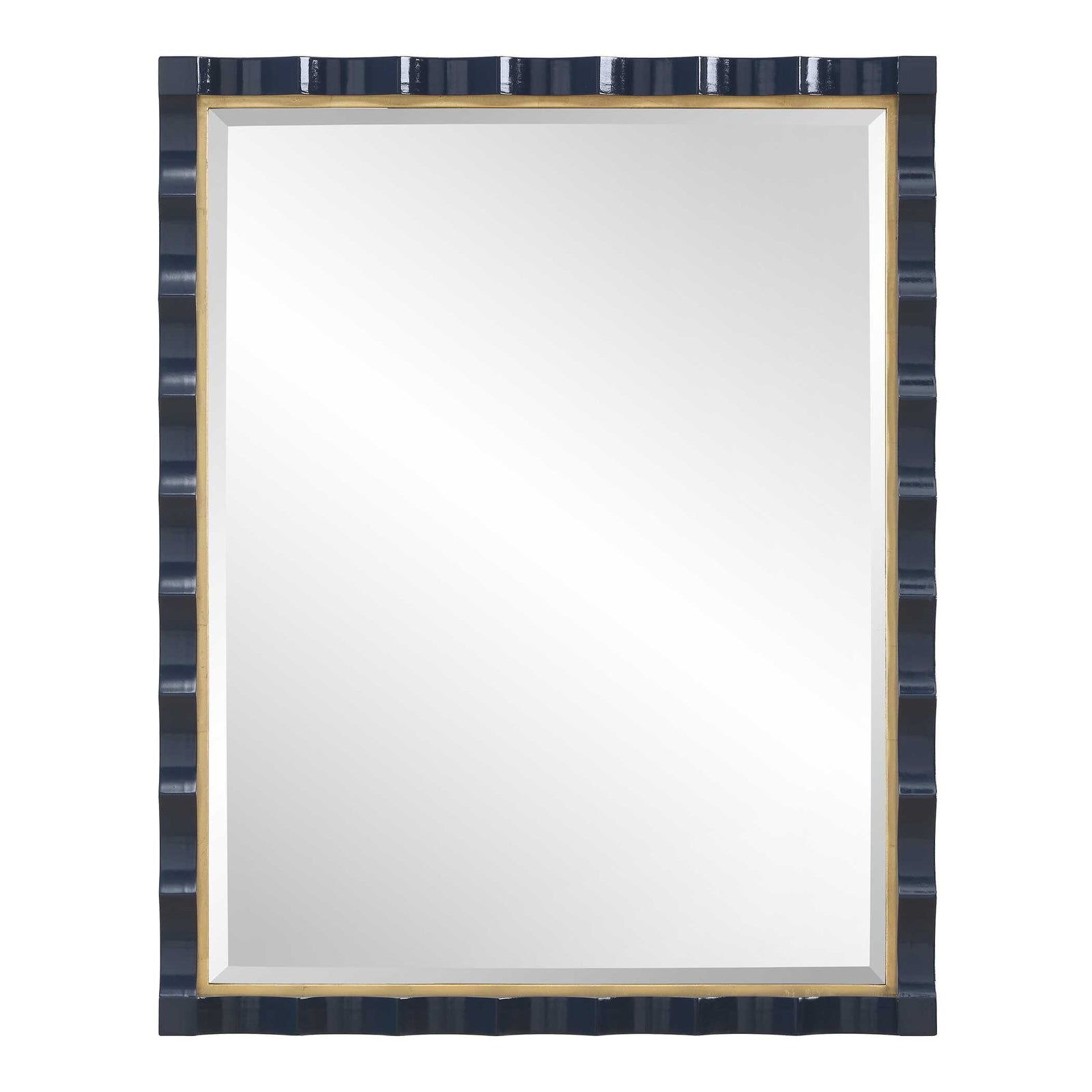 American Home Furniture Uttermost Gulf Navy Blue Mirror