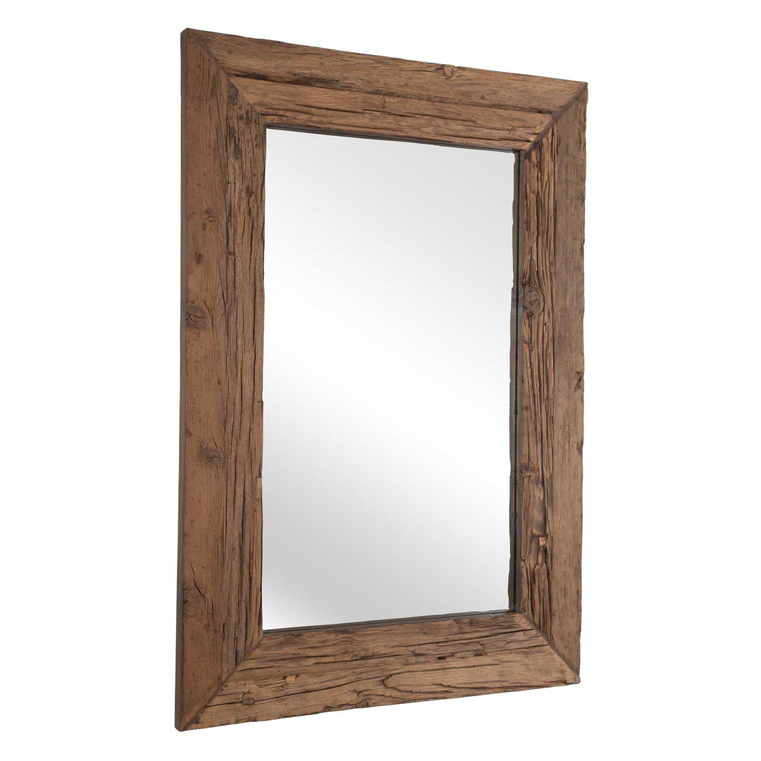 American Home Furniture Uttermost Rennick Large Reclaimed Pine Mirror
