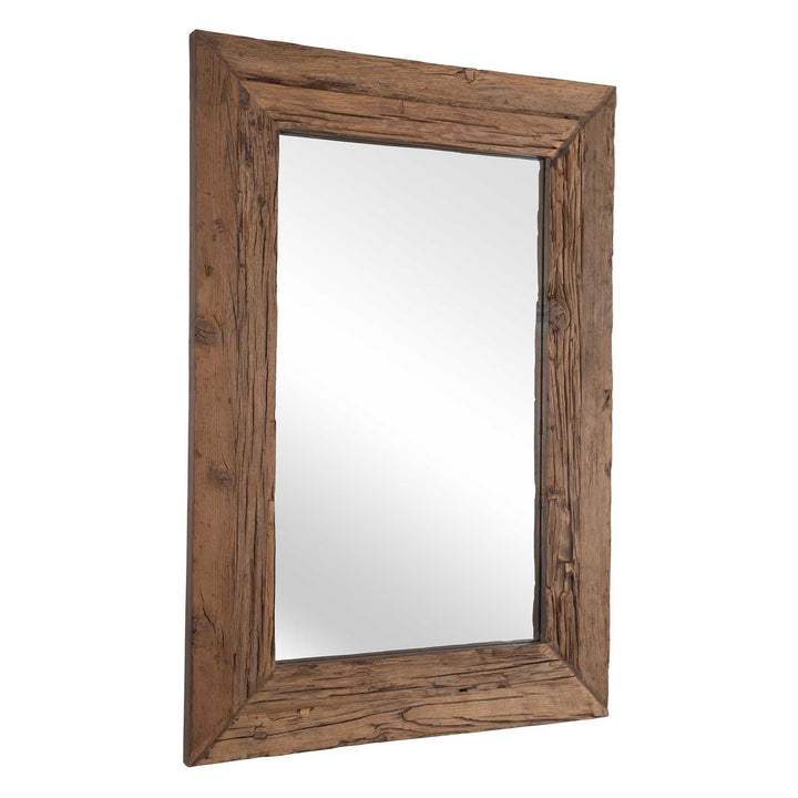 American Home Furniture Uttermost Rennick Large Reclaimed Pine Mirror