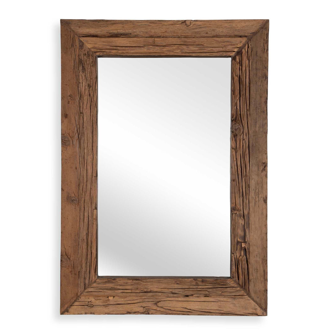 Rennick Large Reclaimed Pine Mirror - AmericanHomeFurniture