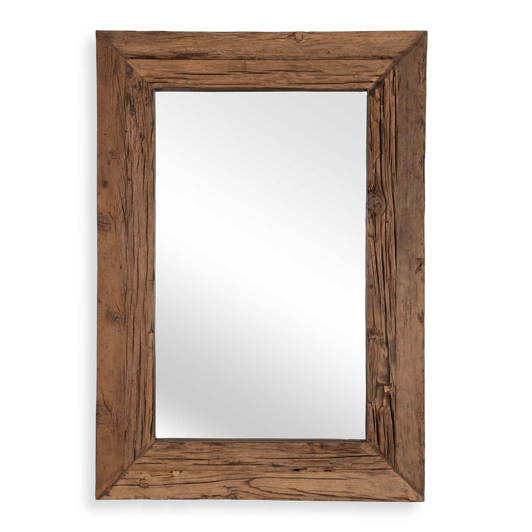 American Home Furniture Uttermost Rennick Large Reclaimed Pine Mirror