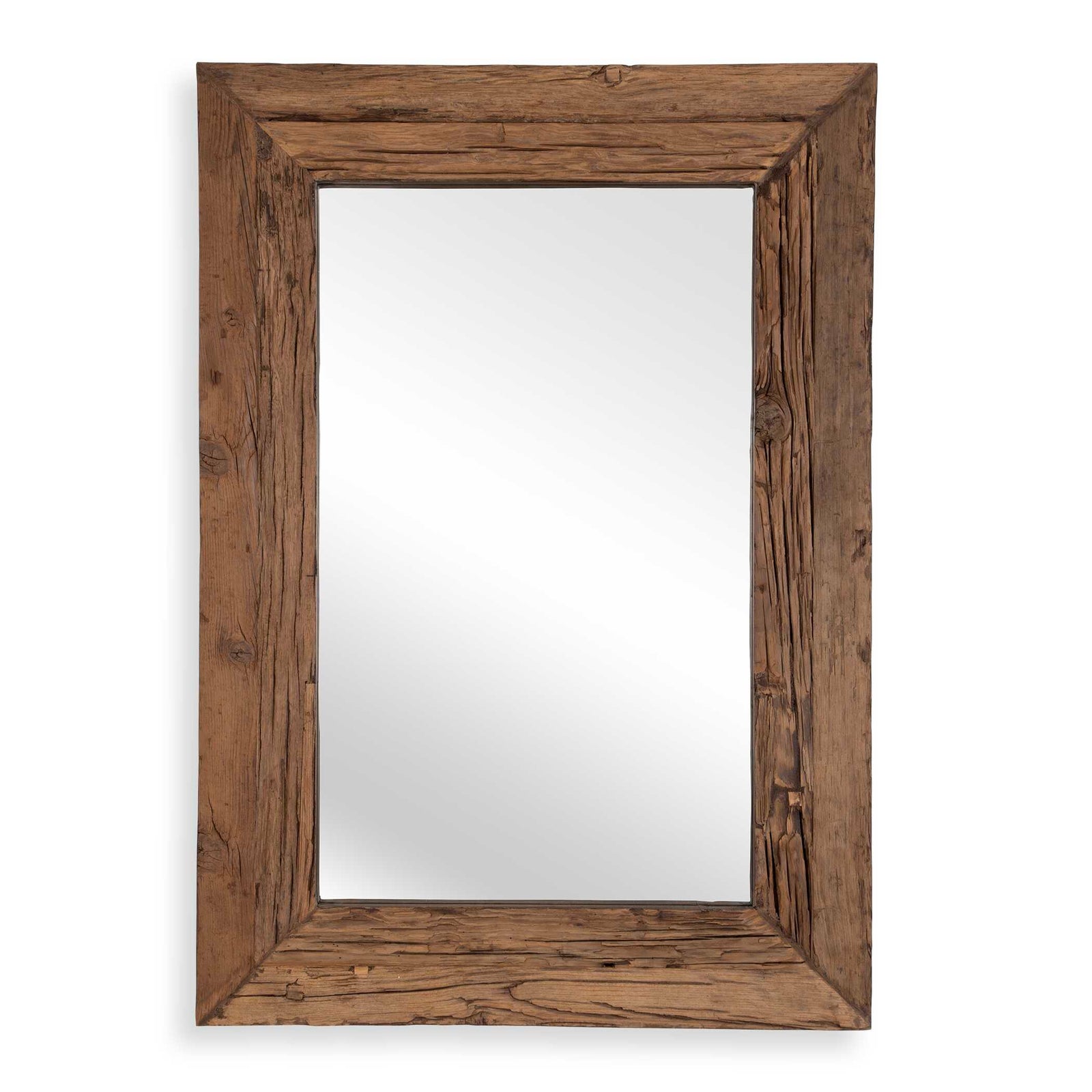 American Home Furniture Uttermost Rennick Large Reclaimed Pine Mirror