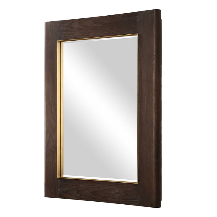 American Home Furniture Uttermost Catron Aged Walnut Mirror