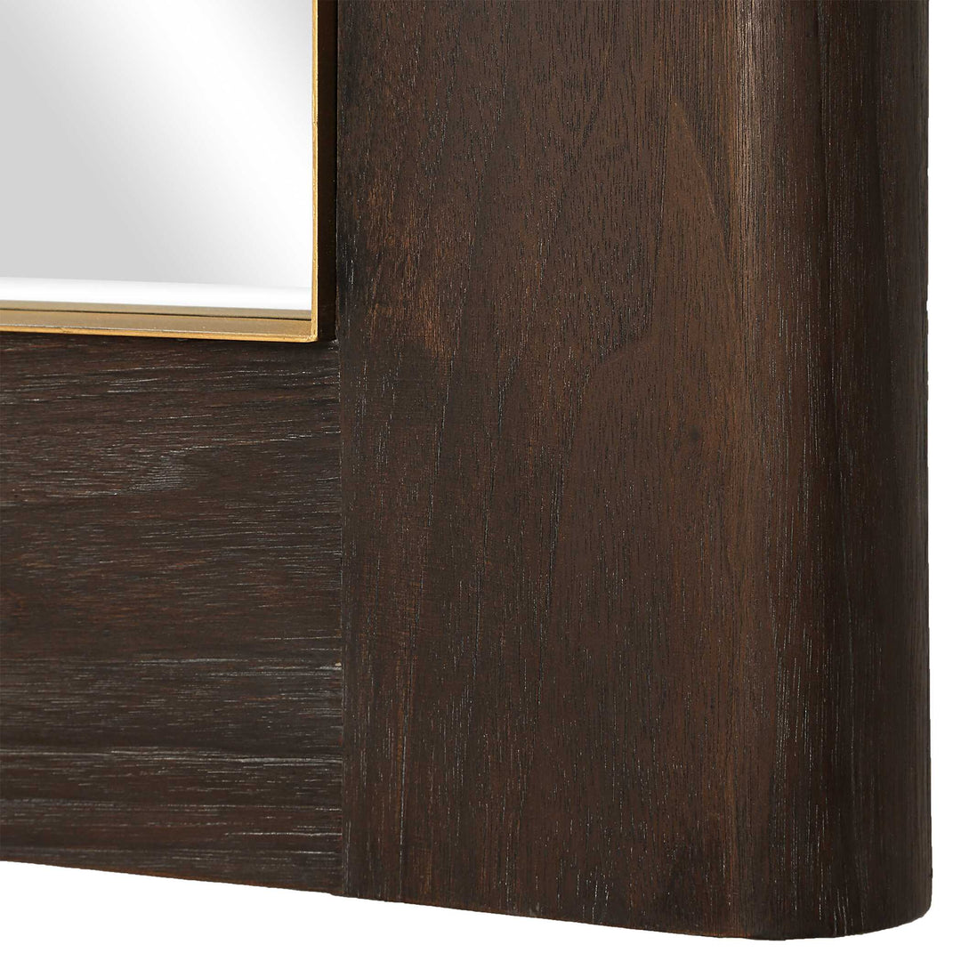 American Home Furniture Uttermost Catron Aged Walnut Mirror