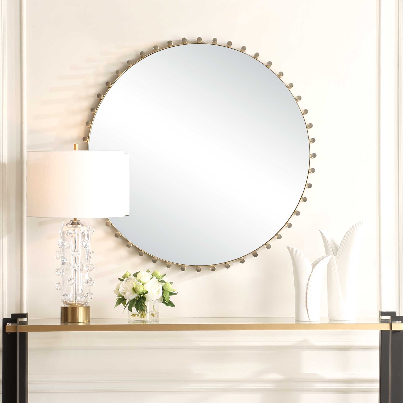 American Home Furniture Uttermost Avelyne Round Mirror