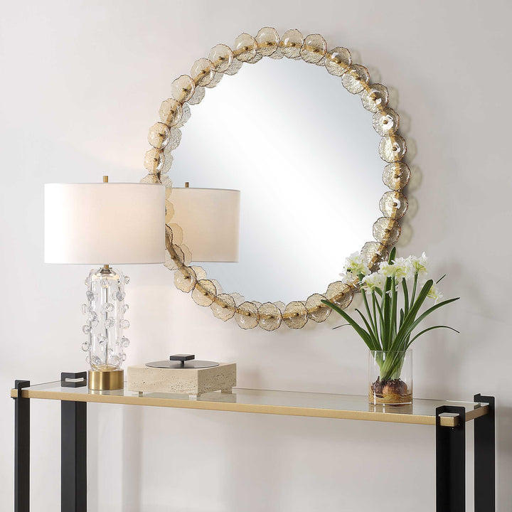 American Home Furniture Uttermost Nolina Round Mirror