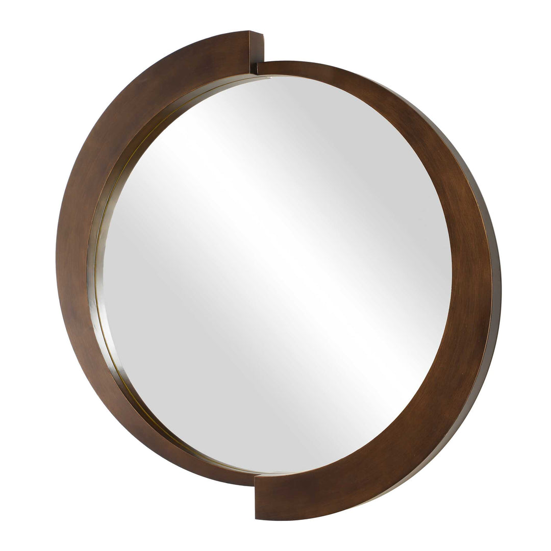 American Home Furniture Uttermost Reverse Round Mirror