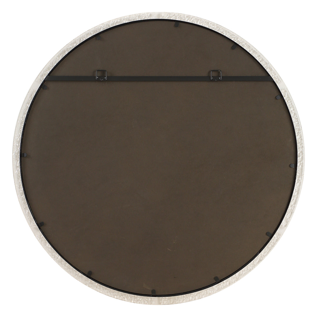American Home Furniture Uttermost Crystalline Round Mirror