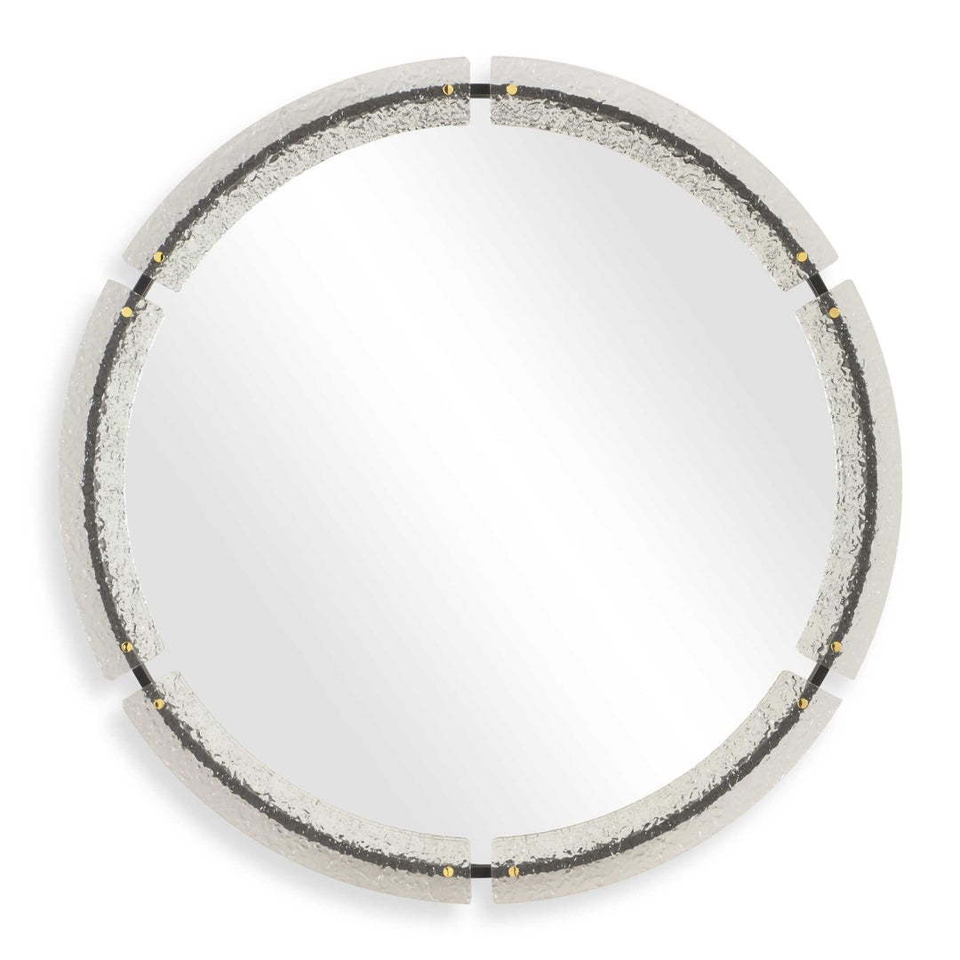 American Home Furniture Uttermost Crystalline Round Mirror