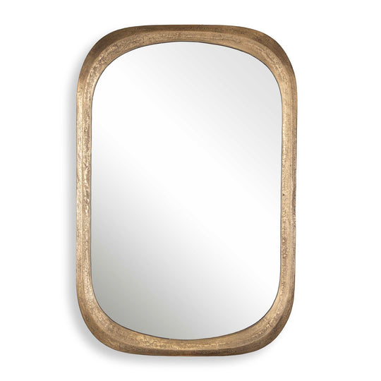 American Home Furniture Uttermost Malone Brass Mirror