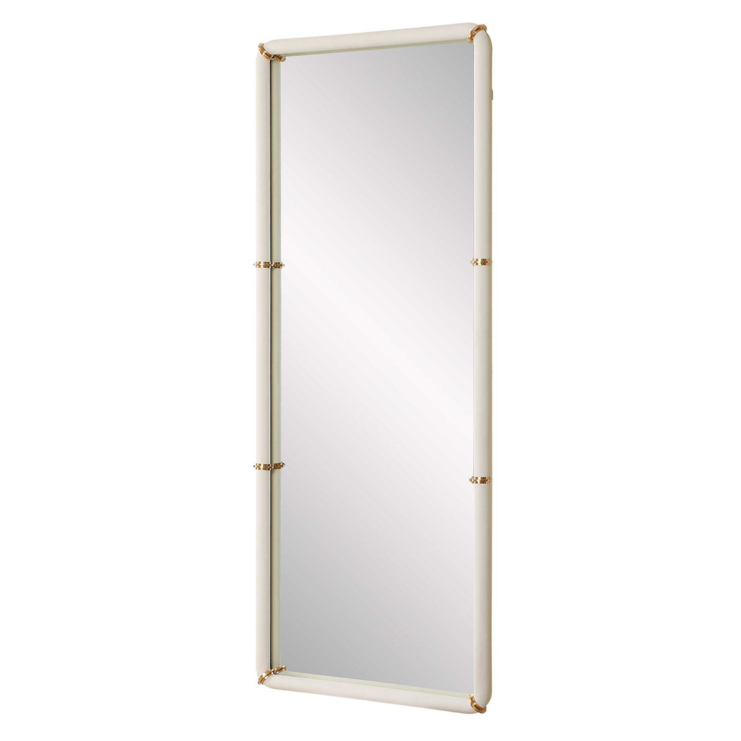 American Home Furniture Uttermost Cyprus White Dressing Mirror