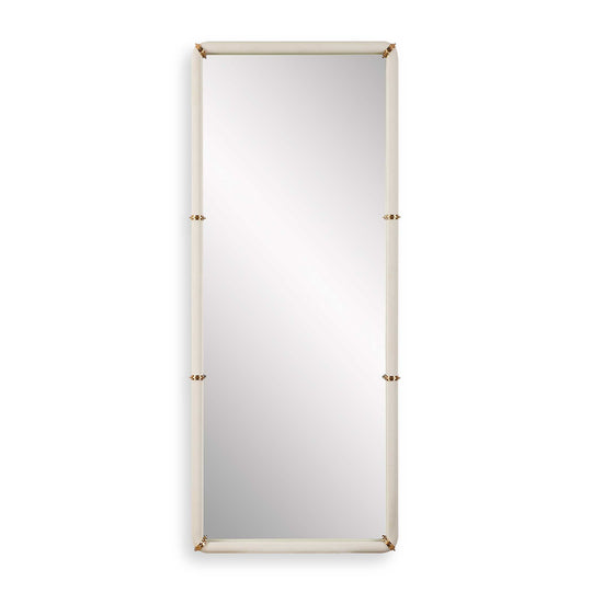 American Home Furniture Uttermost Cyprus White Dressing Mirror
