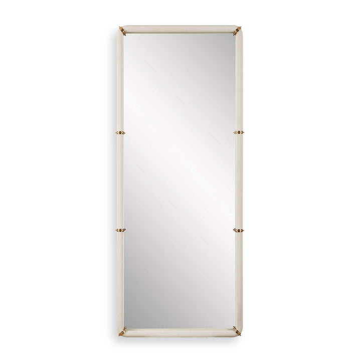 American Home Furniture Uttermost Cyprus White Dressing Mirror