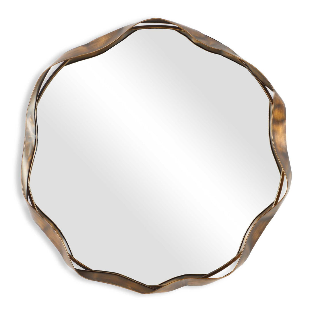 Catch The Wave Round Mirror - AmericanHomeFurniture
