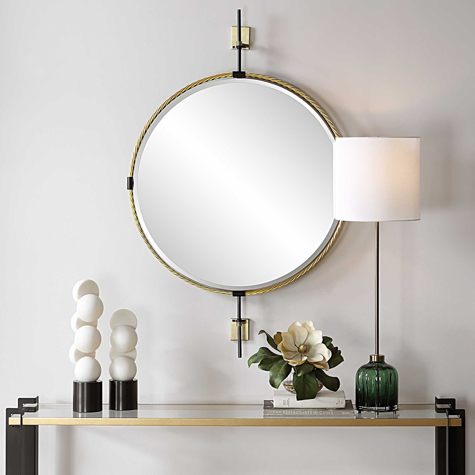 American Home Furniture Uttermost Guardrail Round Mirror