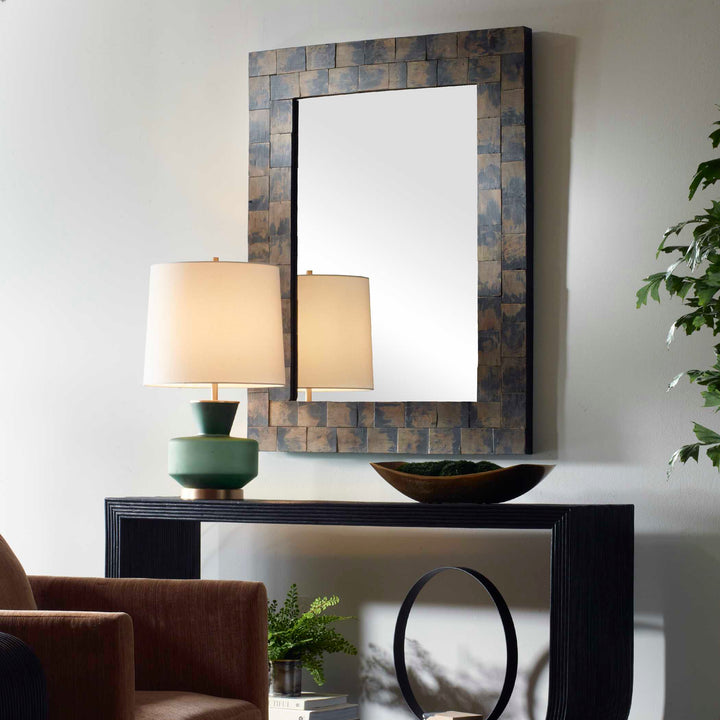 American Home Furniture Uttermost Burke Wooden Mirror