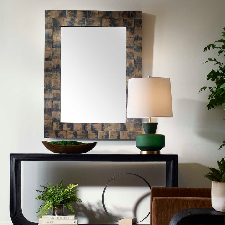 American Home Furniture Uttermost Burke Wooden Mirror