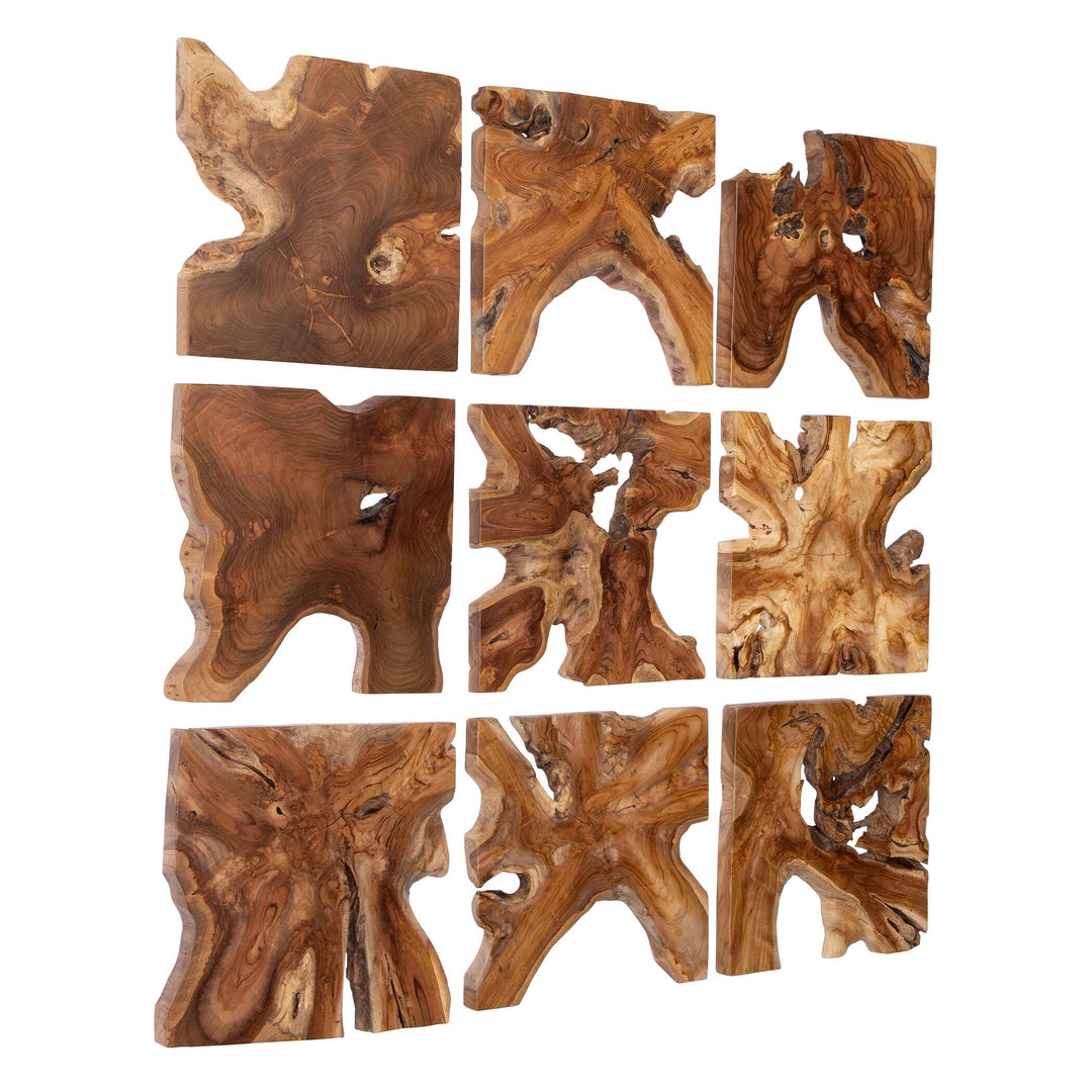 American Home Furniture Uttermost Talia Wood Wall Decor Set of 9