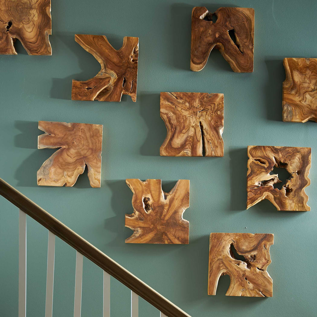 American Home Furniture Uttermost Talia Wood Wall Decor Set of 9