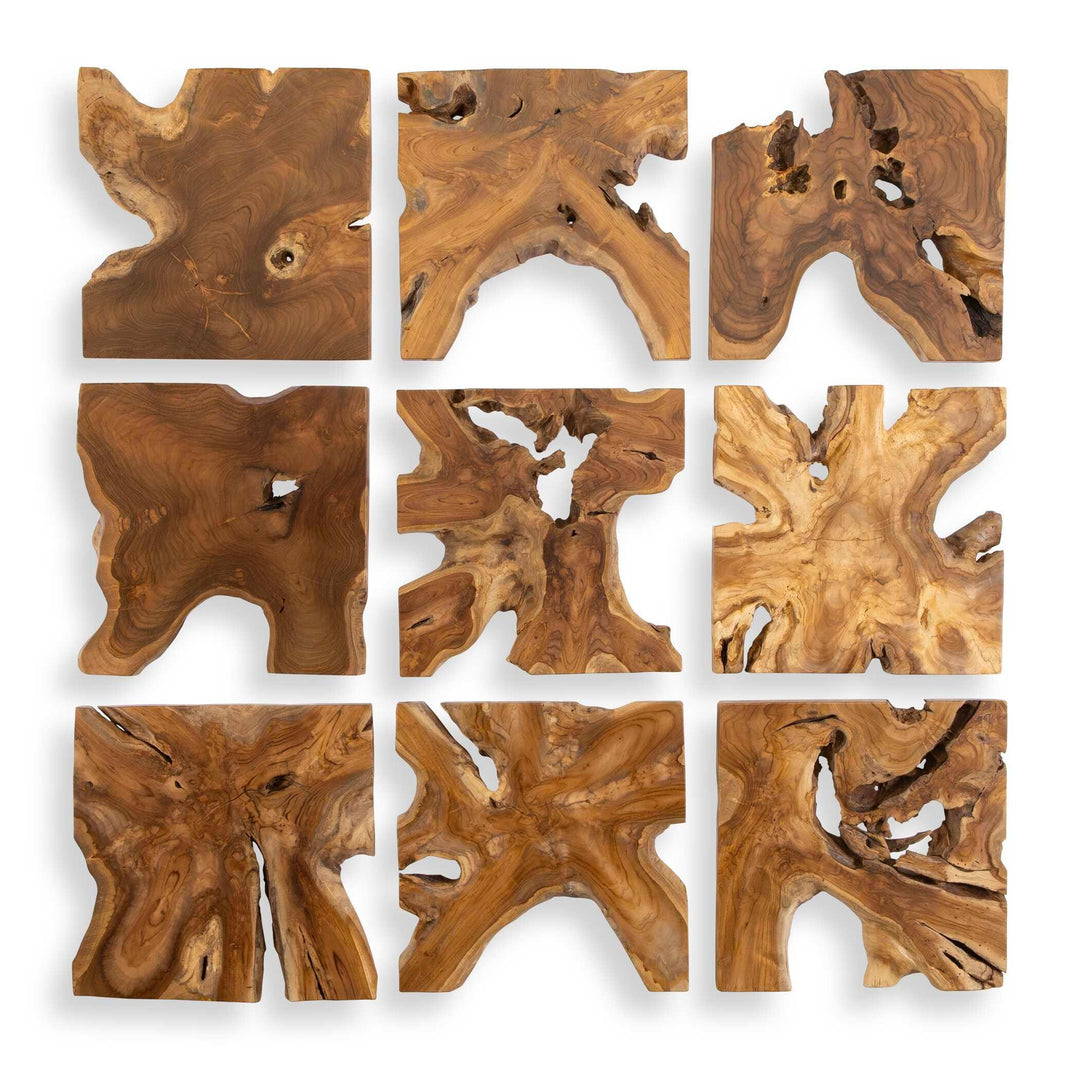Talia Wood Wall Decor - Set of 9 - AmericanHomeFurniture