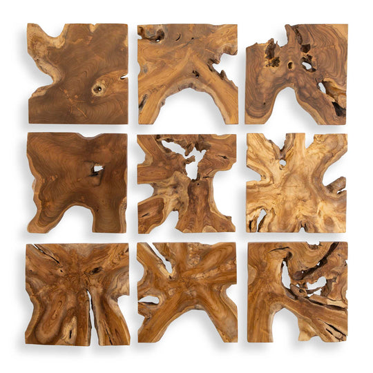 American Home Furniture Uttermost Talia Wood Wall Decor Set of 9