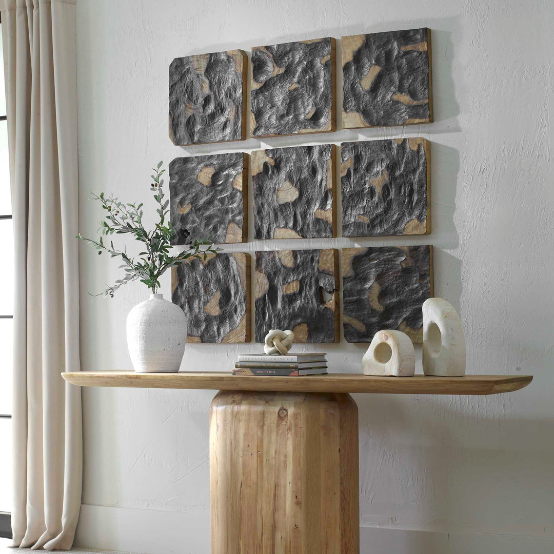 American Home Furniture Uttermost Ignite Wood Wall Decor Set of 9