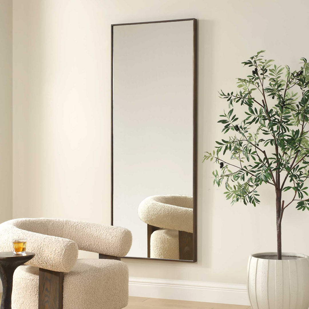 American Home Furniture Uttermost Patterson Bronze Dressing Mirror